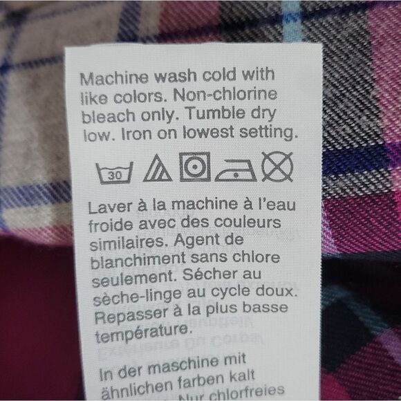 J. Crew Women's Pink Plaid Flannel Button-Down Cotton Shirt - Picture 14 of 16